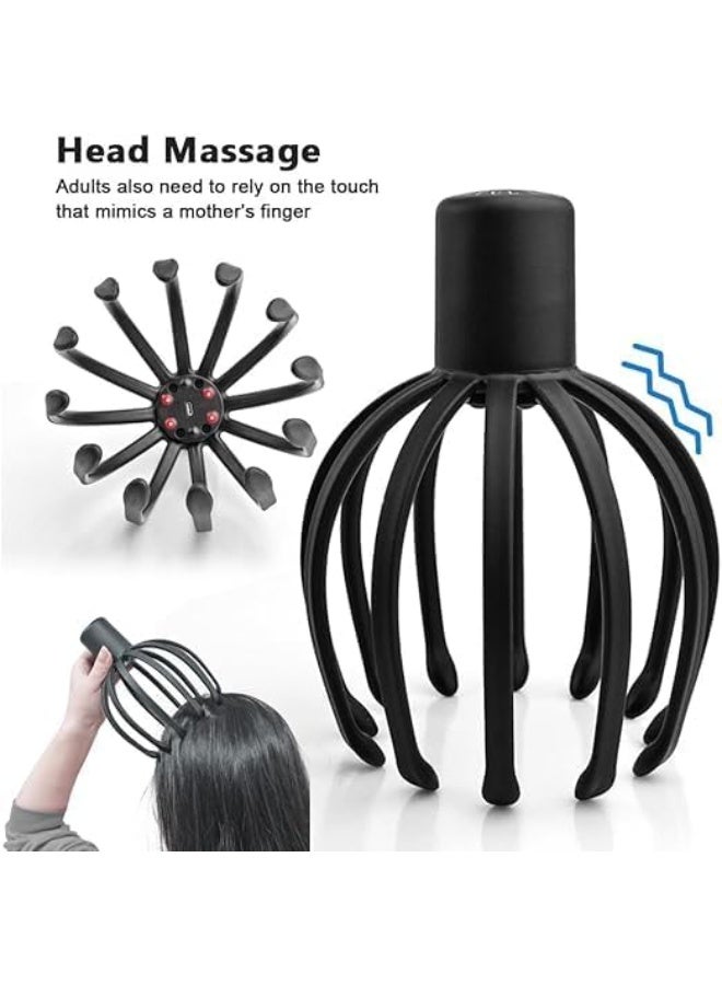 Electric Head Scalp Massager – 3D Massage Arms with 12-Claw Design, 3 Vibration Modes for Painless & Flexible Scalp Relief - Image 5